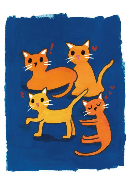 Orange Cats [A4/Print]